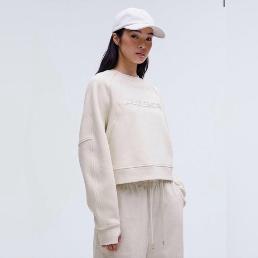 NWT. Lululemon Womens Scuba Oversized Pullover Bone Ivory Sweatshirt Size M/L - Picture 11 of 11